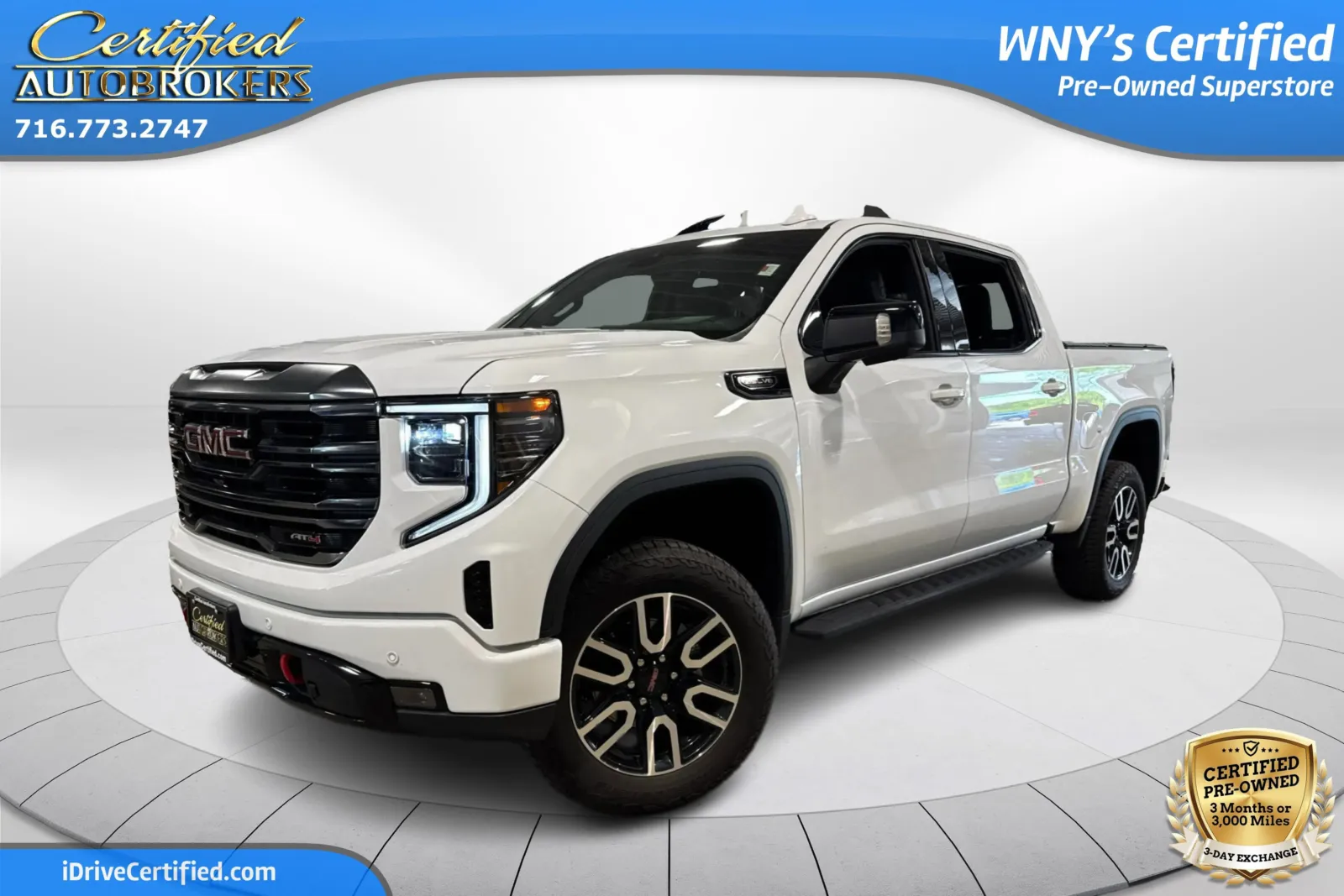 White 2024 GMC Sierra 1500 AT4 4x4 for sale in Grand Island, NY