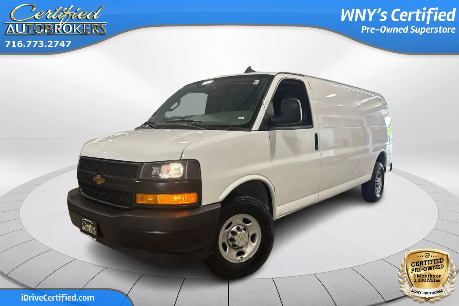 White 2024 Chevrolet Express Cargo Van 2500 for sale in Grand Island, NY