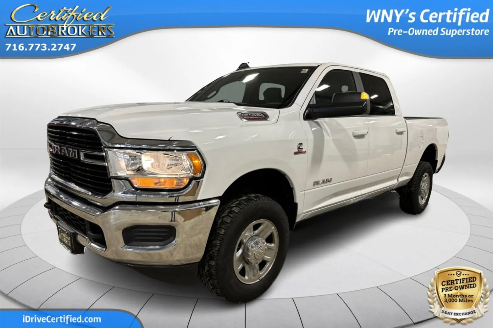 White 2021 Ram 2500 Big Horn 4x4 for sale in Grand Island, NY