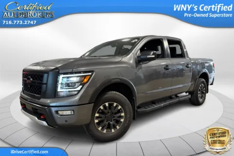 Gray 2022 Nissan Titan PRO-4X 4x4 for sale in Grand Island, NY