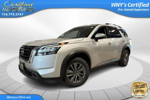 Silver 2025 Nissan Pathfinder SV 4x4 for sale in Grand Island, NY