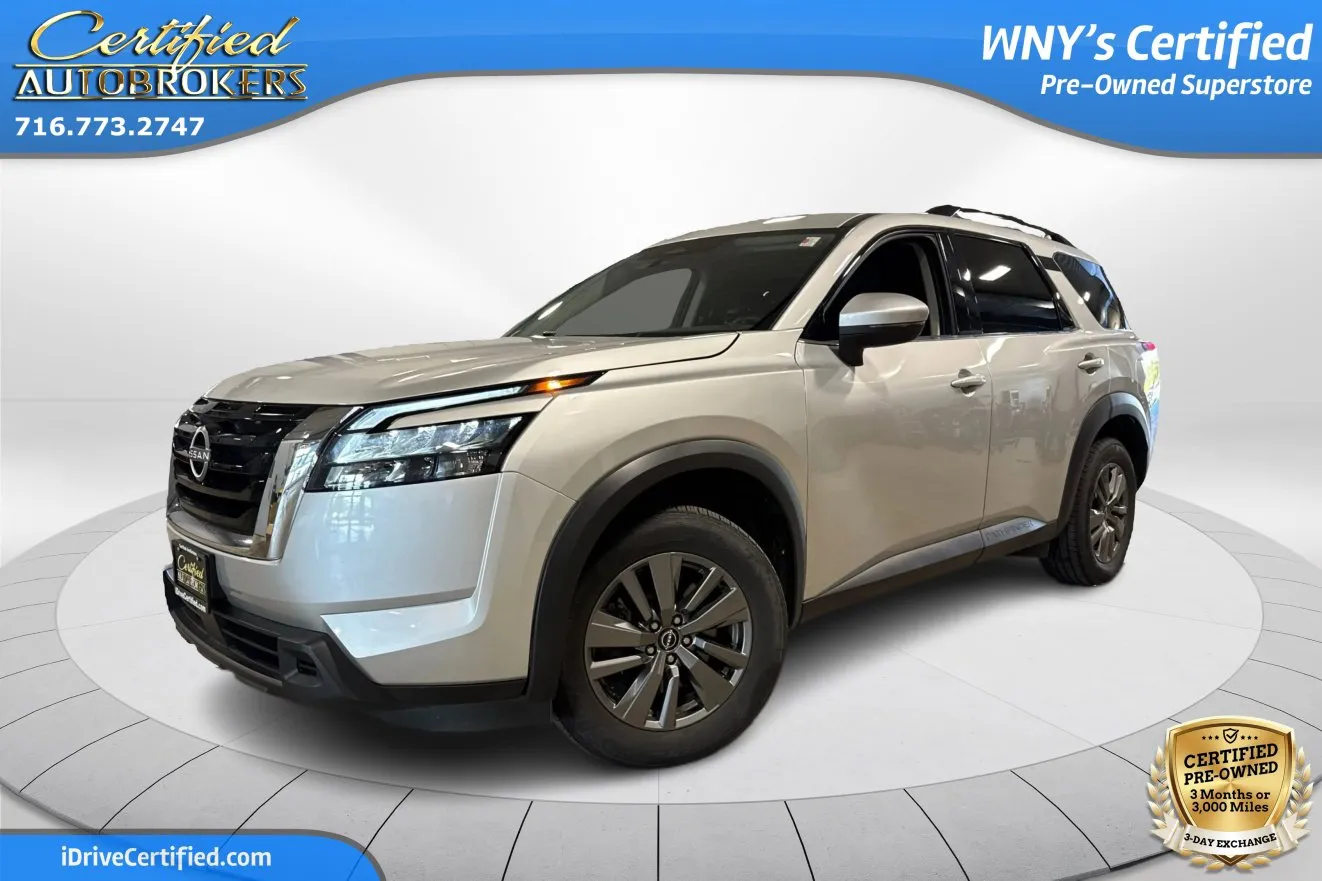 Silver 2025 Nissan Pathfinder SV 4x4 for sale in Grand Island, NY
