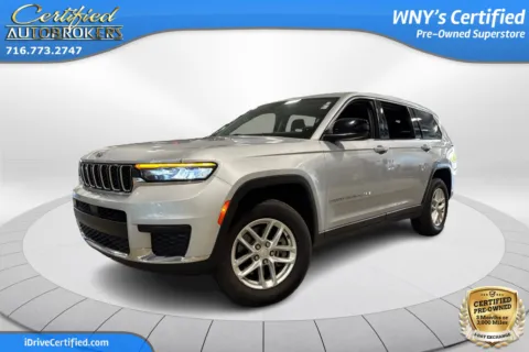 Silver 2023 Jeep Grand Cherokee L Laredo 4x4 for sale in Grand Island, NY