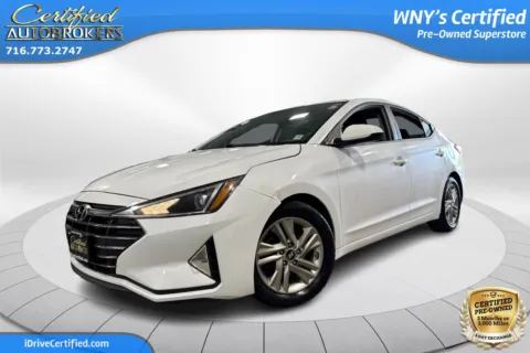 White 2019 Hyundai Elantra SEL for sale in Grand Island, NY