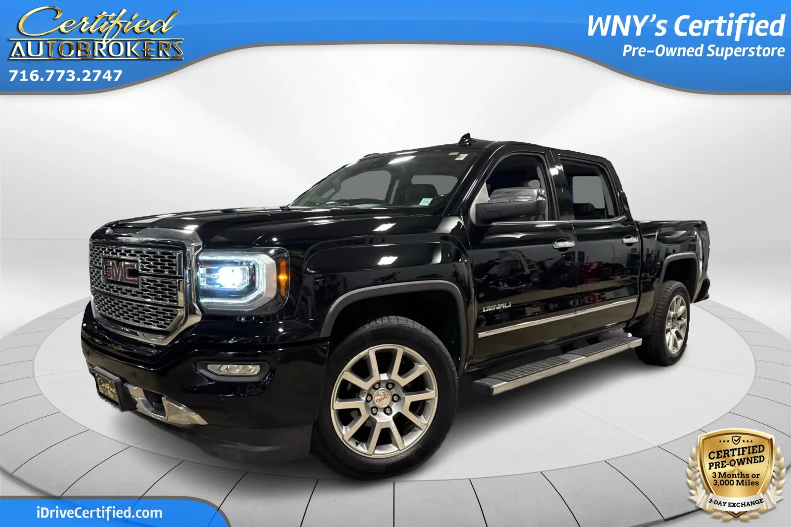 Black 2018 GMC Sierra 1500 Denali 4x4 for sale in Grand Island, NY