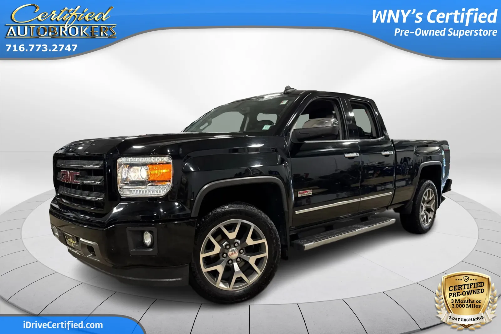 Black 2015 GMC Sierra 1500 SLE All Terrain 4x4 for sale in Grand Island, NY