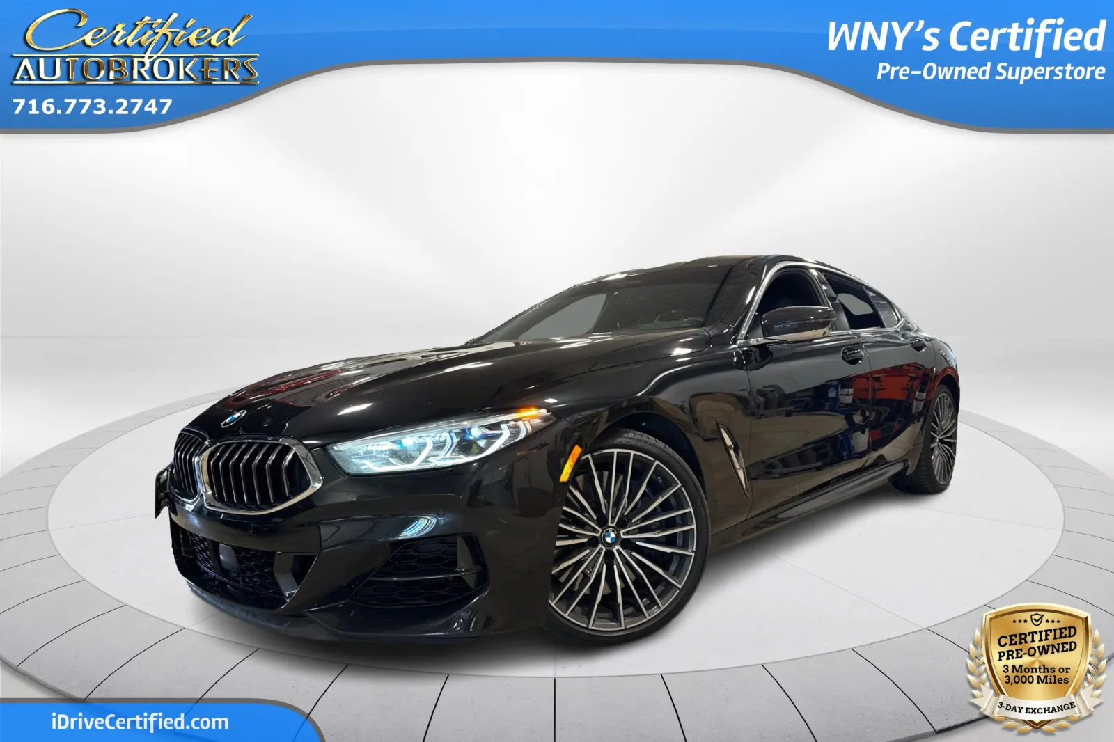 Black 2020 BMW 8 Series M850i Gran Coupe AWD for sale in Grand Island, NY