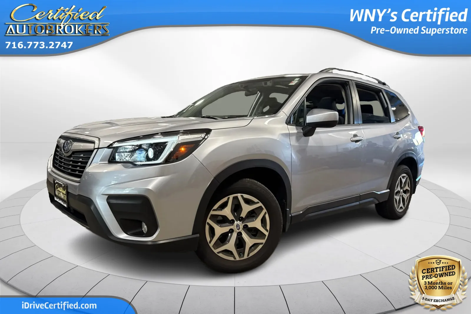 Silver 2021 Subaru Forester Premium AWD for sale in Grand Island, NY