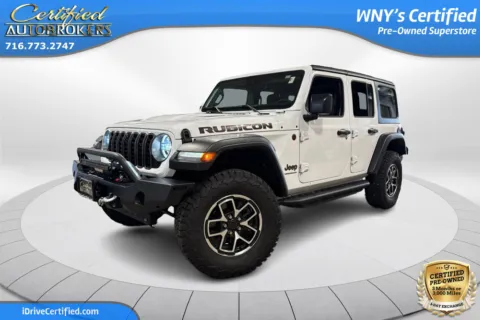 White 2024 Jeep Wrangler Rubicon 4x4 for sale in Grand Island, NY