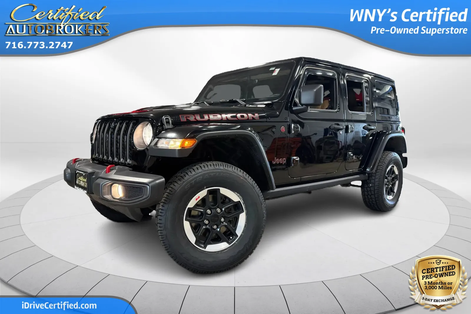 Black 2022 Jeep Wrangler Unlimited Rubicon 4x4 for sale in Grand Island, NY