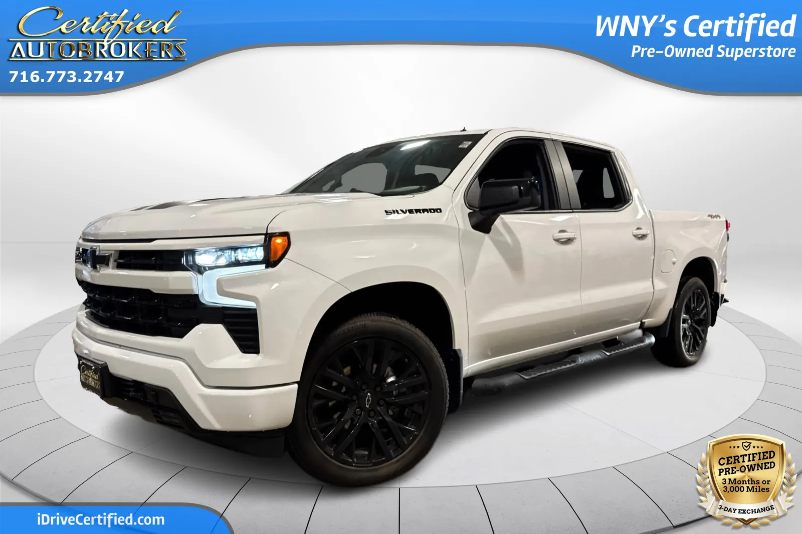 White 2023 Chevrolet Silverado 1500 RST Z71 4x4 for sale in Grand Island, NY
