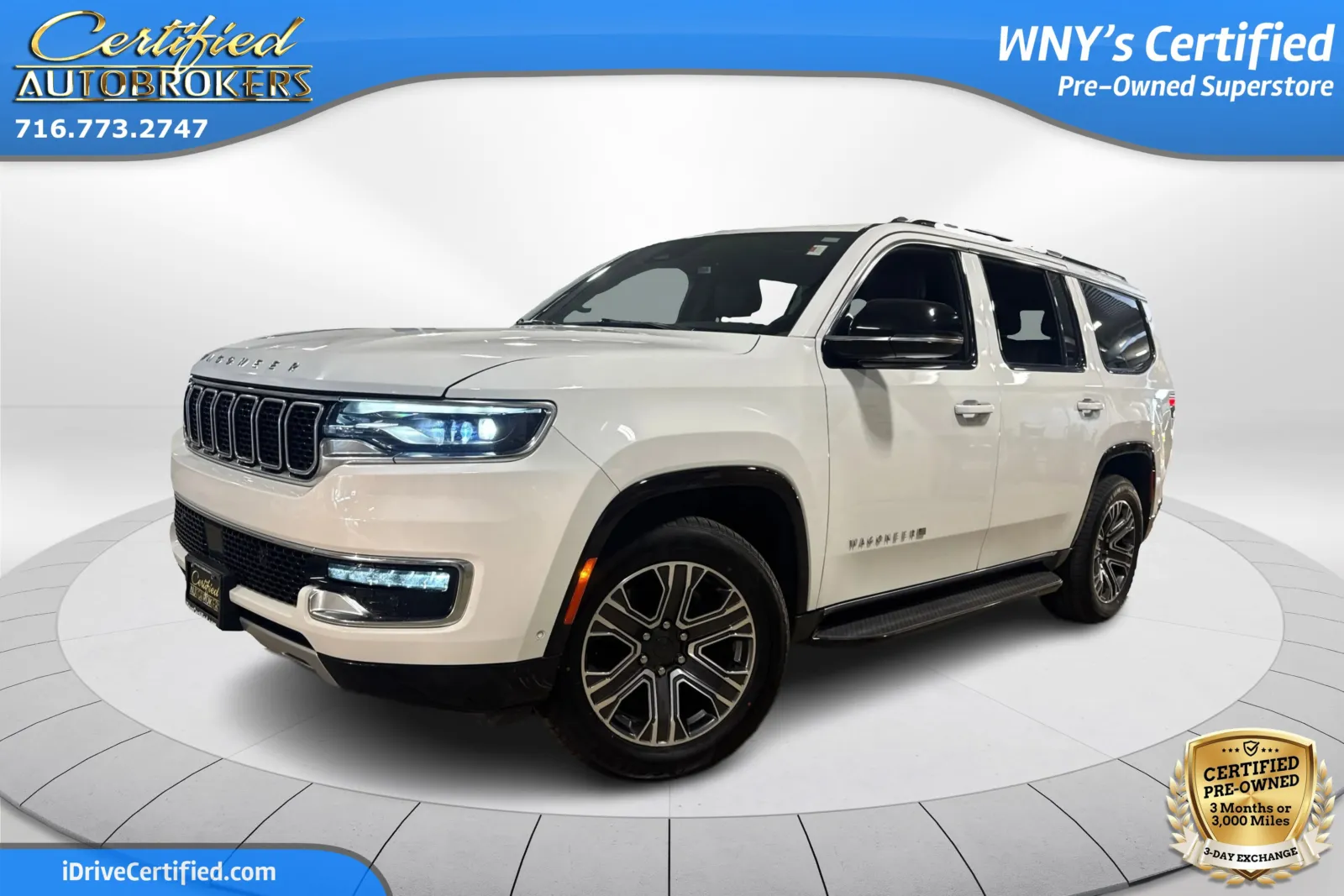 White 2024 Jeep Wagoneer Series II 4x4 for sale in Grand Island, NY