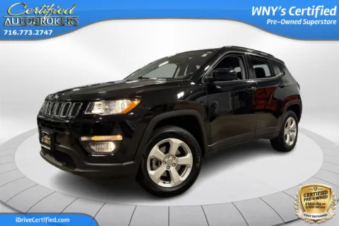 Black 2020 Jeep Compass Latitude 4x4 for sale in Grand Island, NY