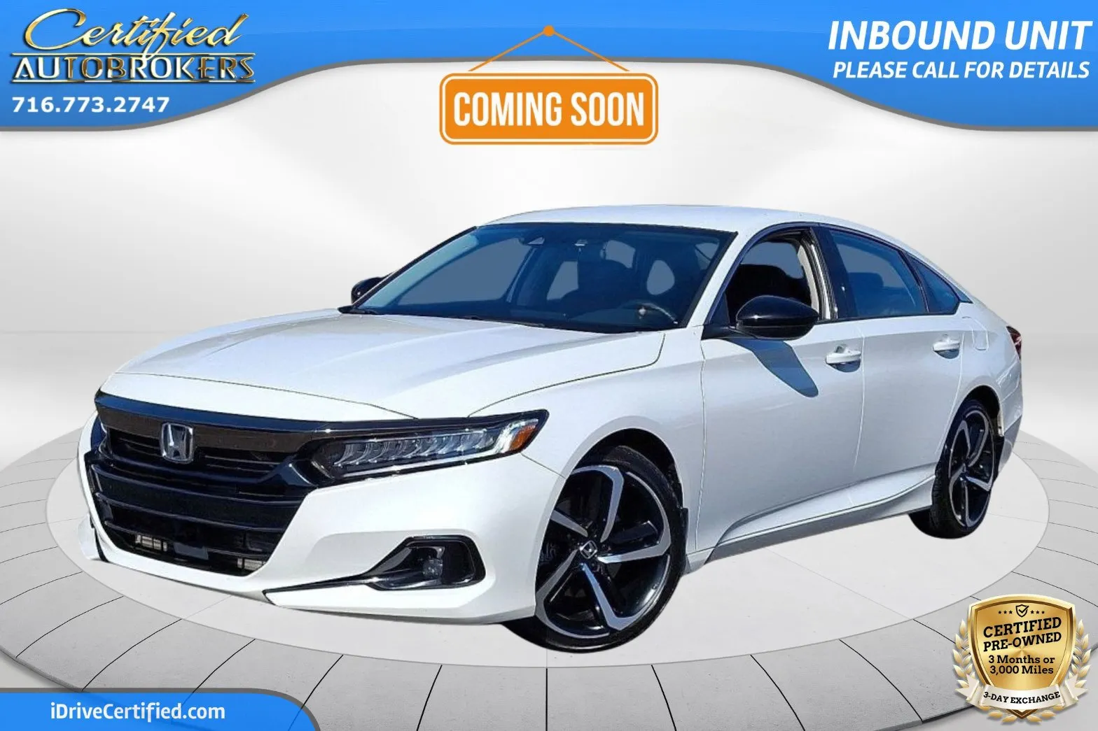 White 2021 Honda Accord Sedan Sport SE for sale in Grand Island, NY