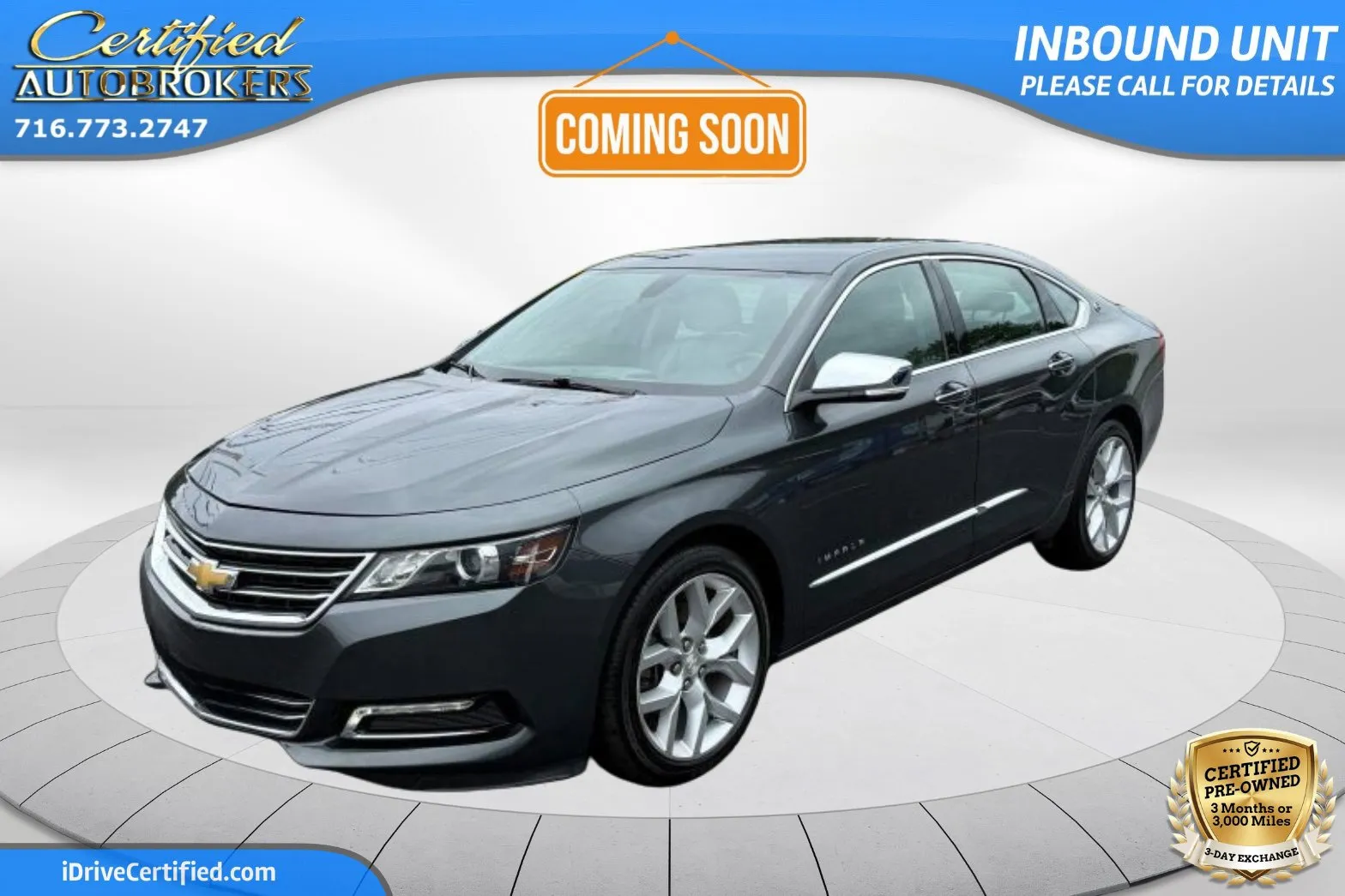 Gray 2019 Chevrolet Impala Premier for sale in Grand Island, NY