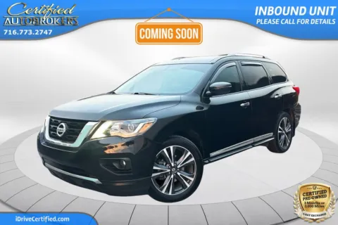 Black 2018 Nissan Pathfinder Platinum 4x4 for sale in Grand Island, NY