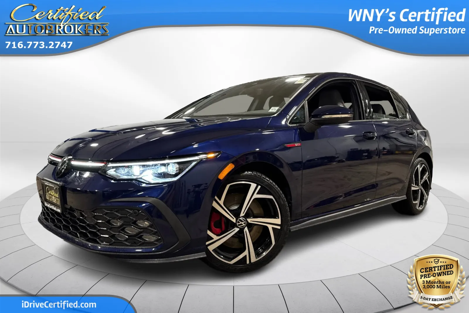 Blue 2024 Volkswagen Golf GTI SE for sale in Grand Island, NY