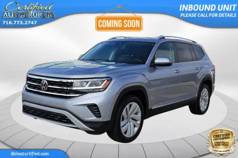 Silver 2021 Volkswagen Atlas 3.6L V6 SEL AWD for sale in Grand Island, NY
