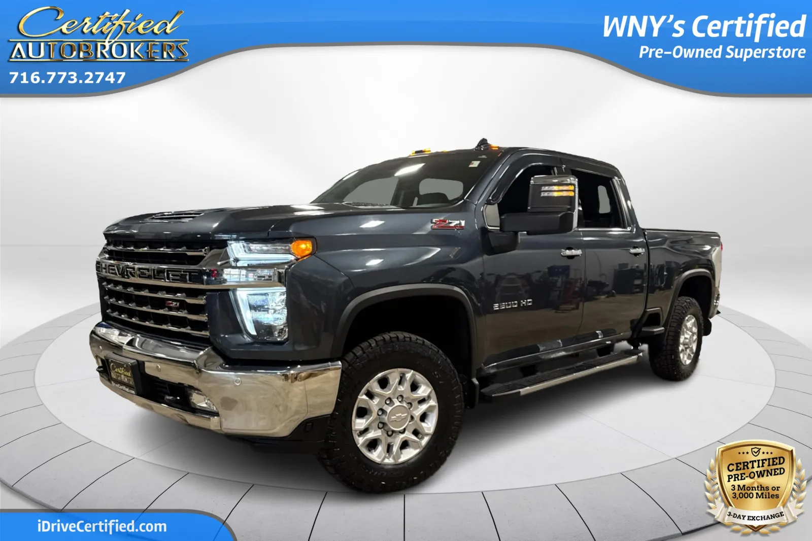 Gray 2020 Chevrolet Silverado 2500HD LTZ Z71 4x4 for sale in Grand Island, NY