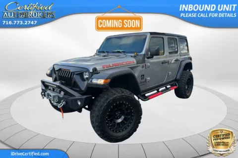 Silver 2020 Jeep Wrangler Unlimited Rubicon 4x4 for sale in Grand Island, NY