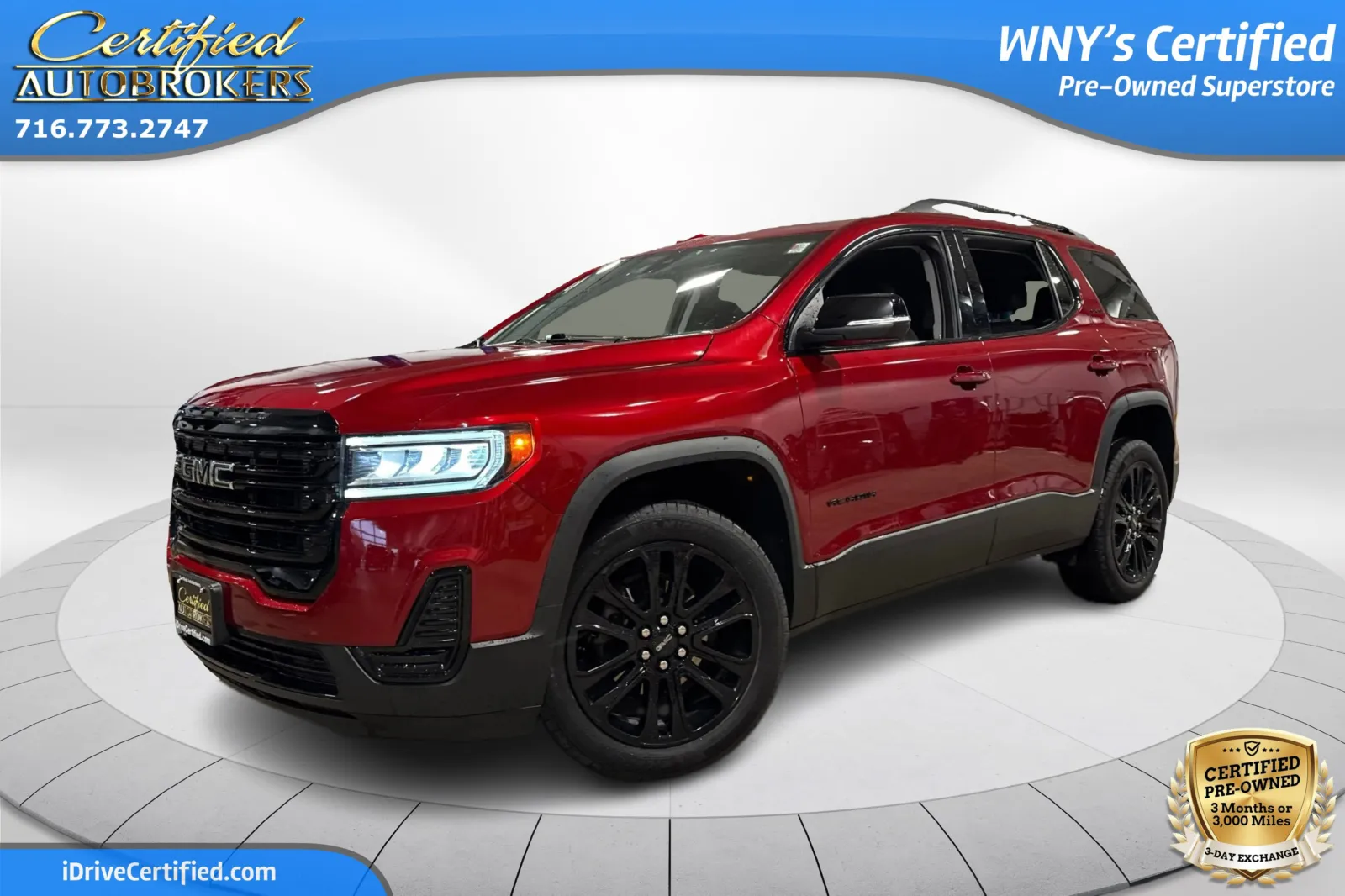 Red 2023 GMC Acadia SLE AWD for sale in Grand Island, NY