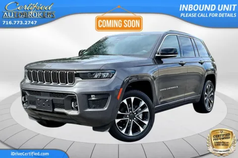 Gray 2022 Jeep Grand Cherokee Overland 4x4 for sale in Grand Island, NY