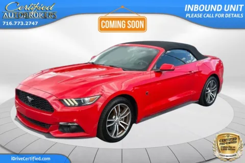 Red 2015 Ford Mustang EcoBoost Premium for sale in Grand Island, NY