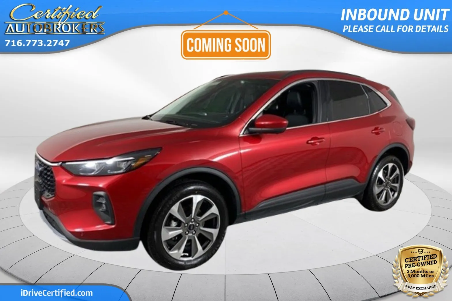 Red 2024 Ford Escape Platinum AWD for sale in Grand Island, NY