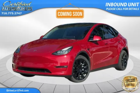 Red 2022 Tesla Model Y Long Range AWD for sale in Grand Island, NY