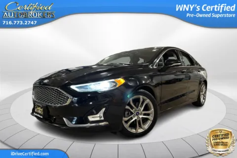 Black 2020 Ford Fusion Hybrid Titanium for sale in Grand Island, NY