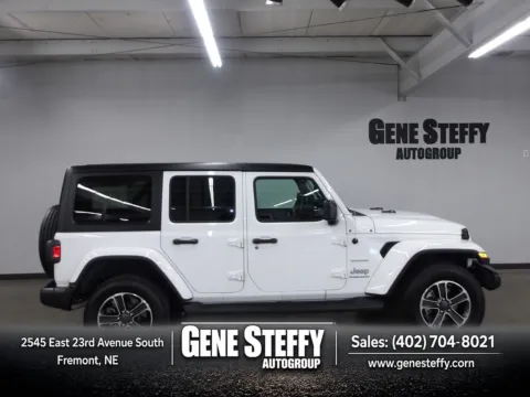 White 2023 Jeep Wrangler Sahara for sale in Fremont, NE