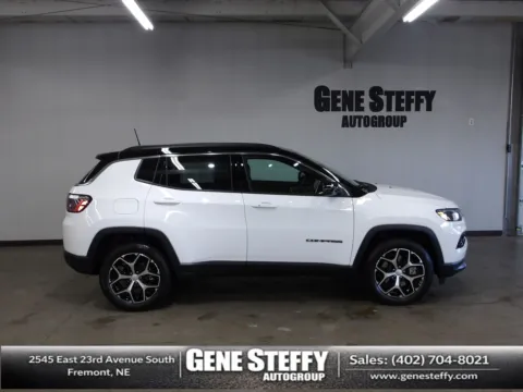 White 2024 Jeep Compass Limited for sale in Fremont, NE