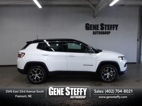 White 2024 Jeep Compass Limited for sale in Fremont, NE