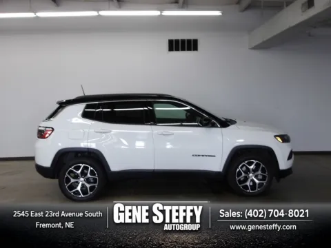 White 2024 Jeep Compass Limited for sale in Fremont, NE