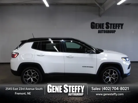 White 2025 Jeep Compass Limited for sale in Fremont, NE