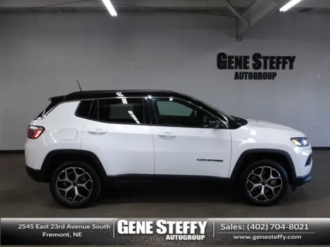 White 2025 Jeep Compass Limited for sale in Fremont, NE