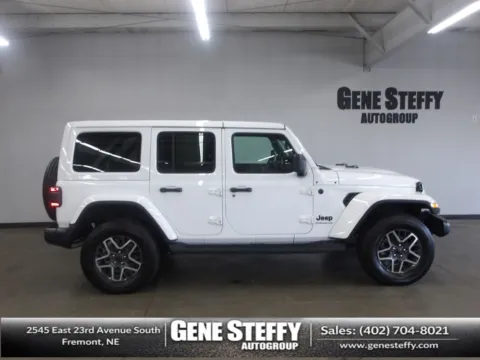 White 2025 Jeep Wrangler Sahara for sale in Fremont, NE