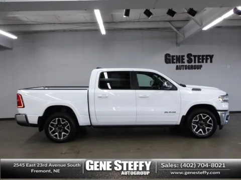 White 2025 Ram 1500 Laramie for sale in Fremont, NE