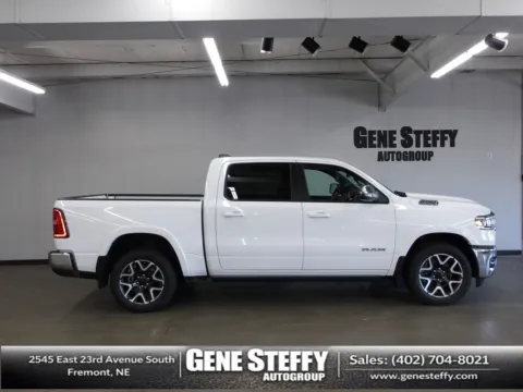 White 2025 Ram 1500 Laramie for sale in Fremont, NE