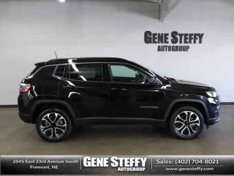 Black 2022 Jeep Compass Limited for sale in Fremont, NE