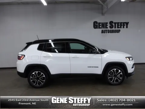White 2023 Jeep Compass Limited for sale in Fremont, NE