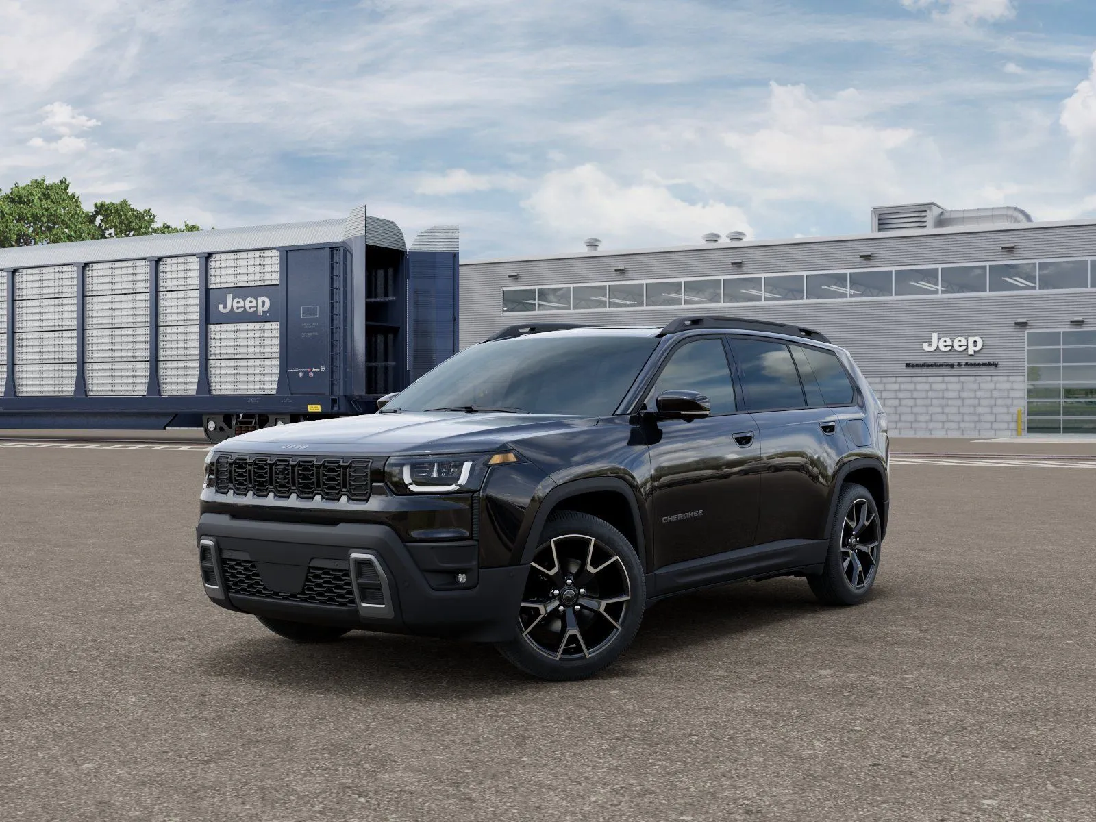 Black 2026 Jeep Cherokee Overland for sale in Fremont, NE