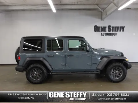 Gray 2024 Jeep Wrangler Sport S for sale in Fremont, NE