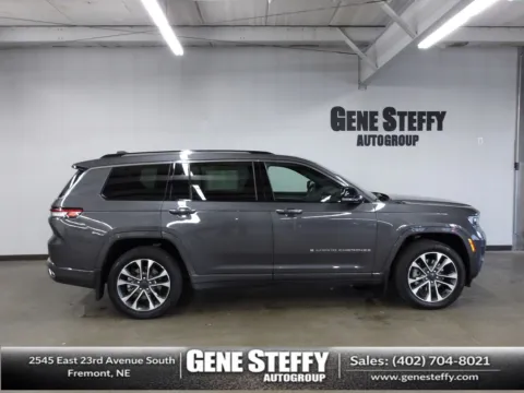 Gray 2023 Jeep Grand Cherokee L Overland for sale in Fremont, NE