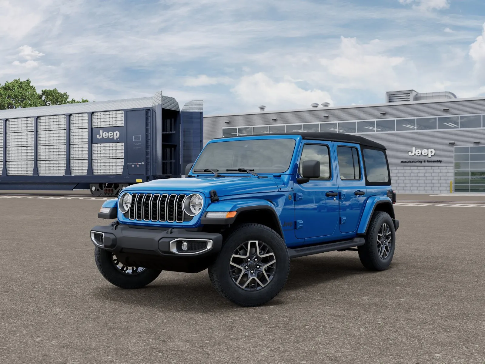 Blue 2027 Jeep Wrangler Sahara for sale in Fremont, NE