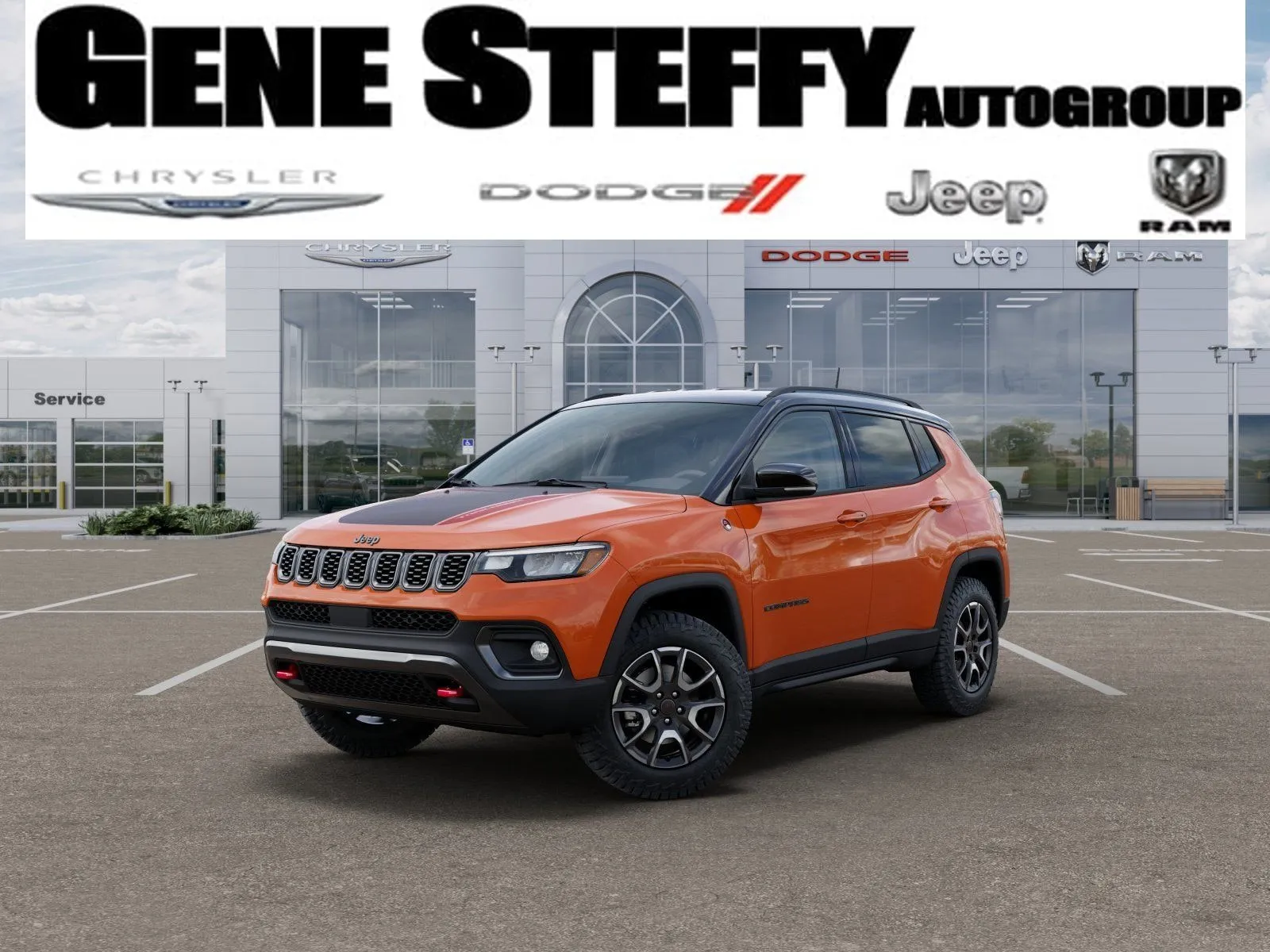 Orange 2026 Jeep Compass Trailhawk for sale in Fremont, NE