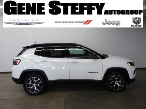 White 2024 Jeep Compass Limited for sale in Fremont, NE