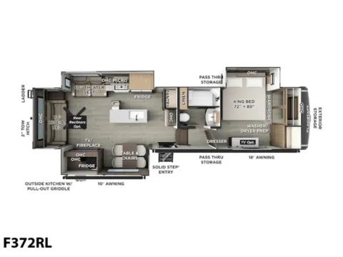 Photos of 2026 Forest River Flagstaff Classic F372RL for sale in Hartford, IL at Colman's Country Campers