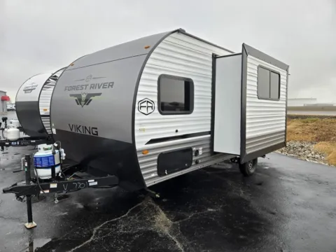 Another view of 2026 Forest River Viking 4K 18DBS for sale in Hartford, IL at Colman's Country Campers