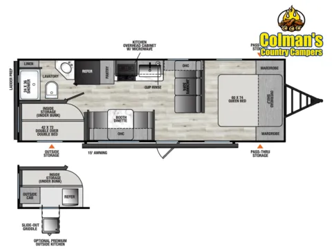 Photos of 2026 COACHMEN RV VIKING 26BH for sale in Hartford, IL at Colman's Country Campers